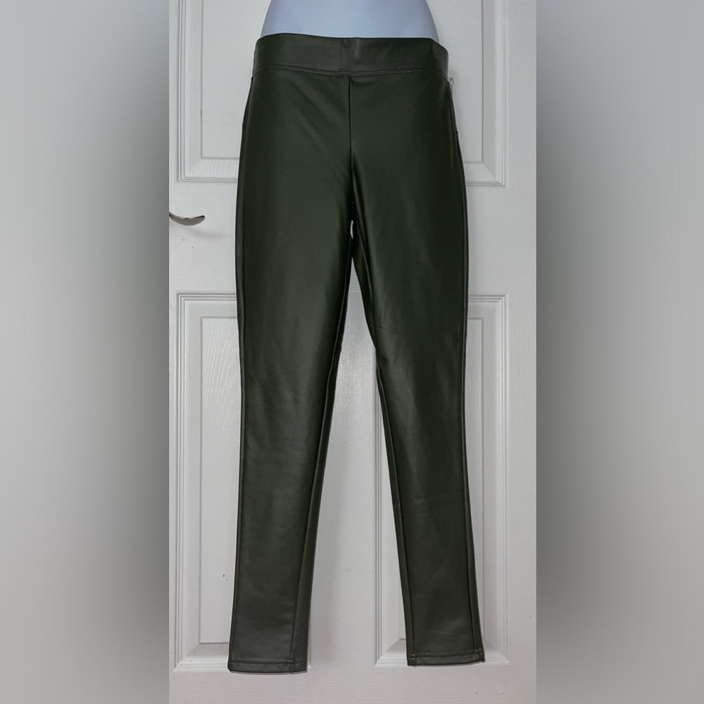 Legging faux leather fleece lined